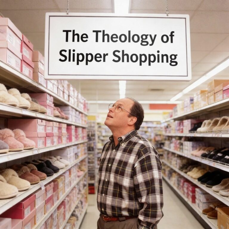The Theology of Slipper Shopping
